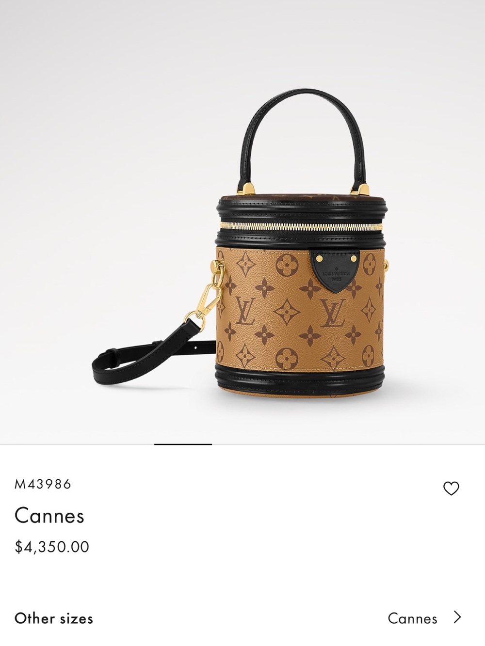 Louis Vuitton Cannes Monogram Reverse